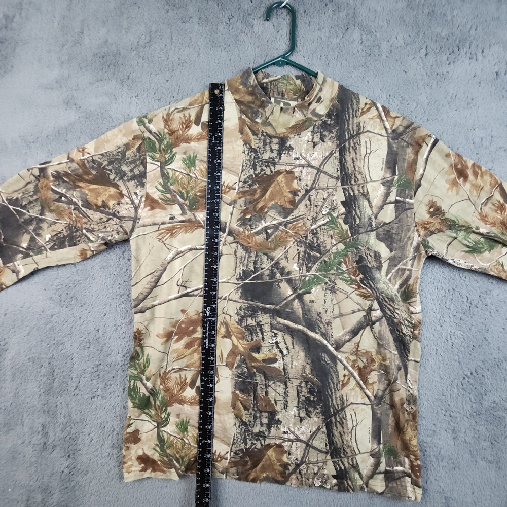 Russell Outdoors Shirt Mens XL Realtree Camo Explorer Mock Neck Hunting Tee - Picture 8 of 12